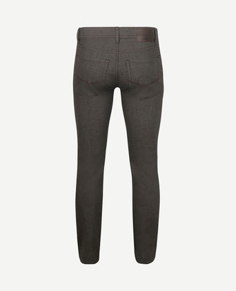 Broek Lyon tapered print bruin
