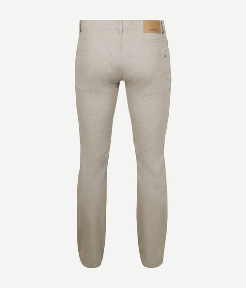 Pierre Cardin broek Lyon tapered print greige