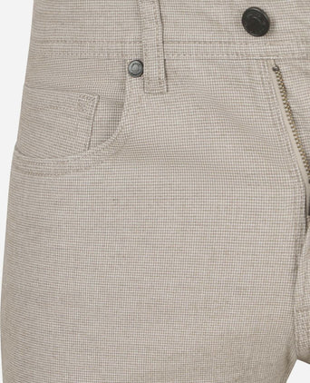 Broek Lyon tapered print greige