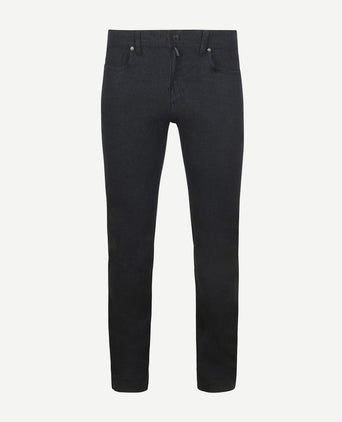 Broek Lyon tapered print donkerblauw