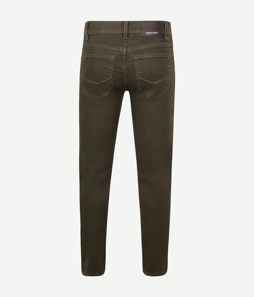 Pierre Cardin broek Lyon tapered raw bruin