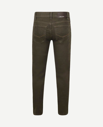 Broek Lyon tapered raw bruin
