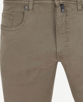 Broek Lyon tapered taupe