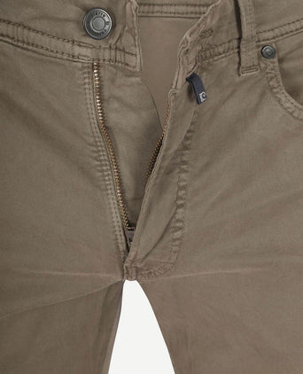 Broek Lyon tapered taupe