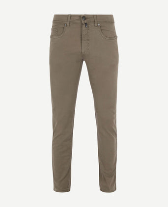 Broek Lyon tapered taupe