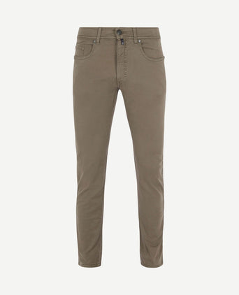 Broek Lyon tapered taupe