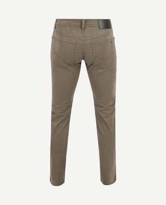 Broek Lyon tapered taupe