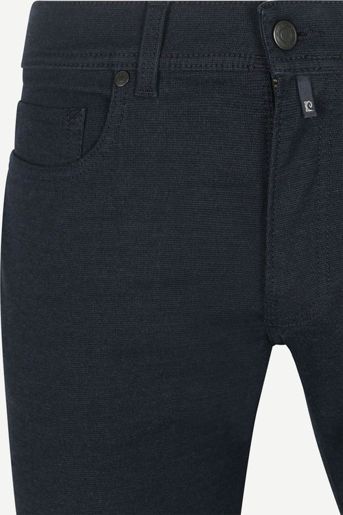 Pierre Cardin five pocket broek tapered donkerblauw