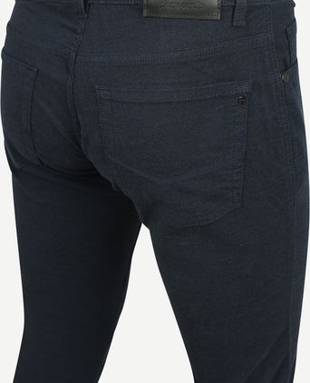 Five pocket broek tapered donkerblauw
