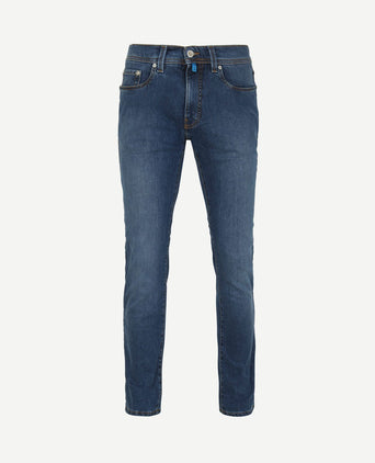 Jeans Lyon tapered future flex blauw stonewash