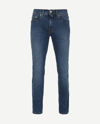 Jeans Lyon tapered future flex blauw stonewash