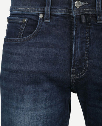 Jeans Lyon tapered future flex donkerblauw