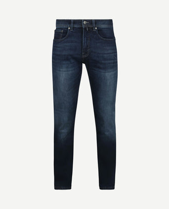 Jeans Lyon tapered future flex donkerblauw