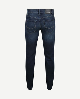 Jeans Lyon tapered future flex donkerblauw