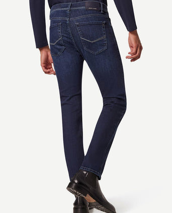 Jeans Lyon tapered future flex donkerblauw