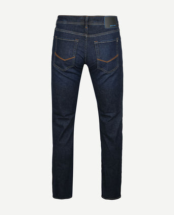 Jeans Lyon tapered future flex donkerblauw