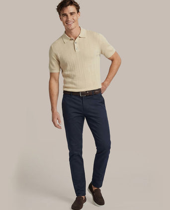 Knitted jacquard polo sand