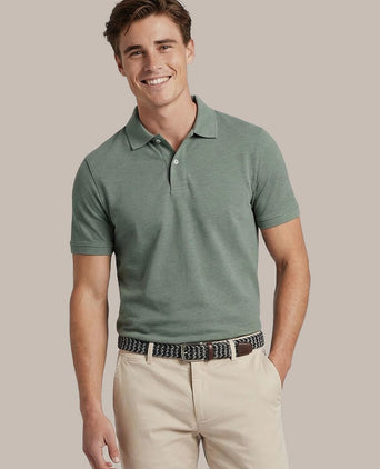 Poloshirt mel pique groen