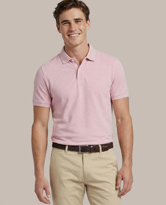Poloshirt mel pique roze