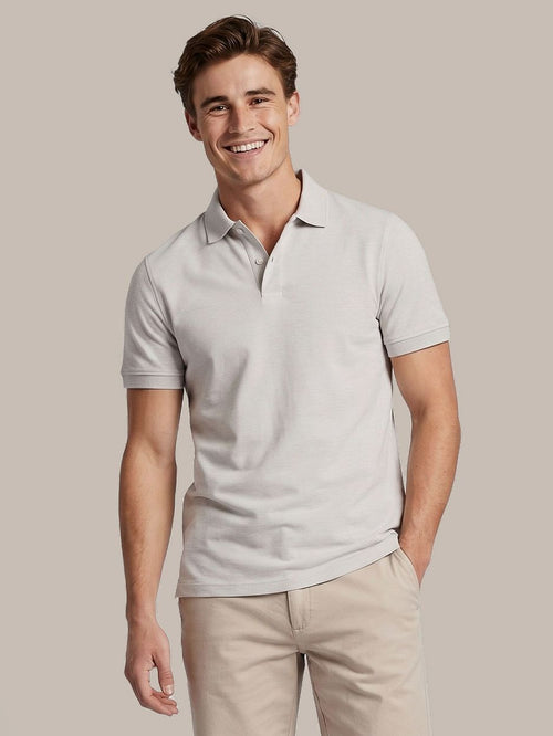 Poloshirt mel pique sand