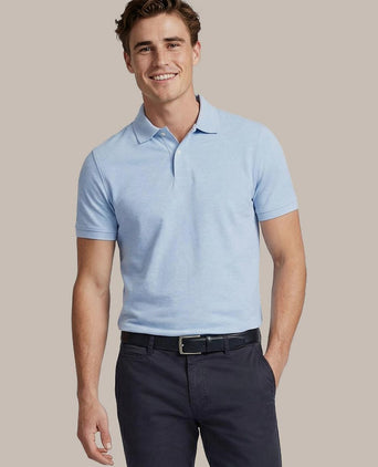 Poloshirt mel pique sky blue