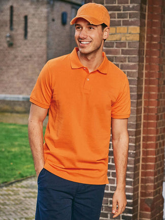 Polo piqué oranje Polo piqué oranje
