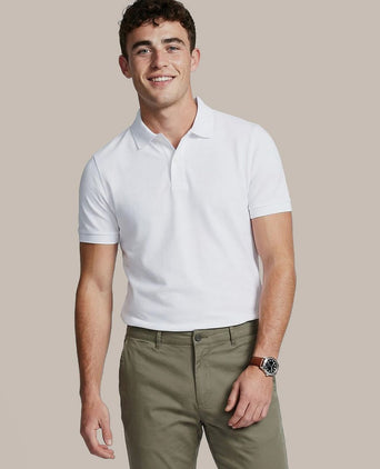 Polo piqué wit