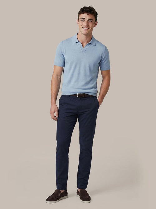 Polo riva compact staal blauw