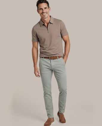 Poloshirt silky taupe