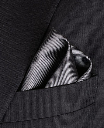 Pochet zijde antraciet f53