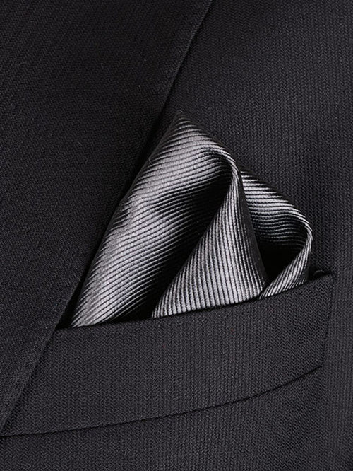 Pochet zijde antraciet f53