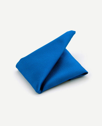 Pochet zijde licht kobalt f19