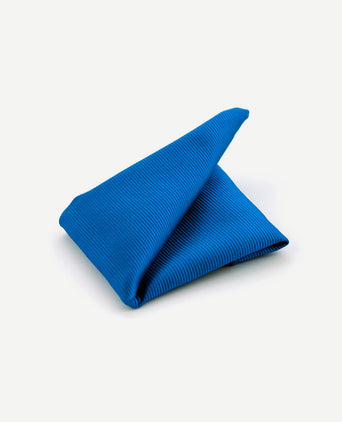Pochet zijde licht kobalt f19