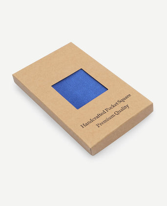 Pochet zijde licht kobalt f19