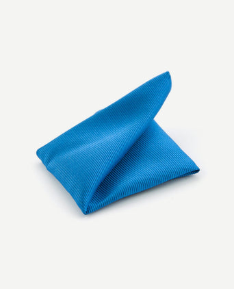 Pochet zijde oceaan blauw f32