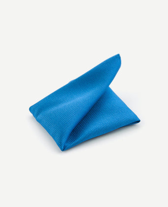 Pochet zijde oceaan blauw f32