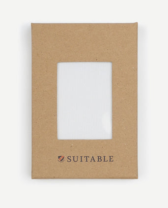 Suitable zijde pochet wit