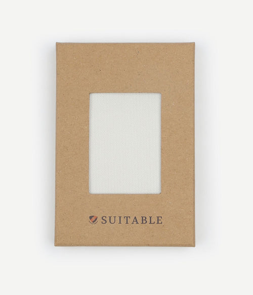 Suitable zijde pochet off white