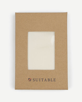 Suitable zijde pochet ecru