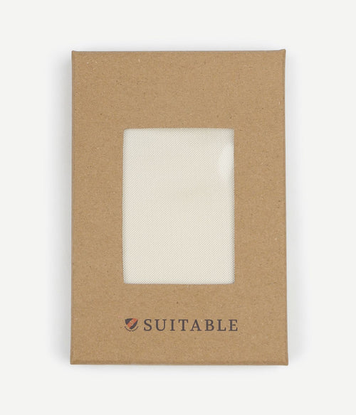 Suitable zijde pochet ecru