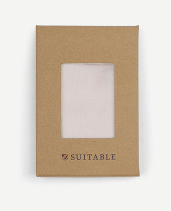 Suitable zijde pochet apricot roze