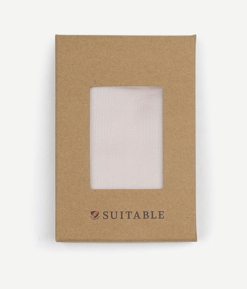 Suitable zijde pochet apricot roze