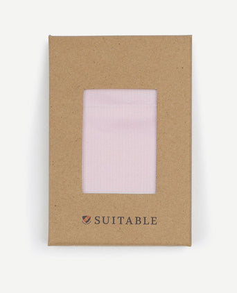 Suitable zijde pochet lichtroze