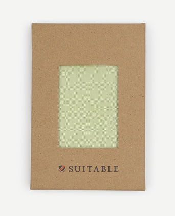 Suitable zijde pochet lime groen