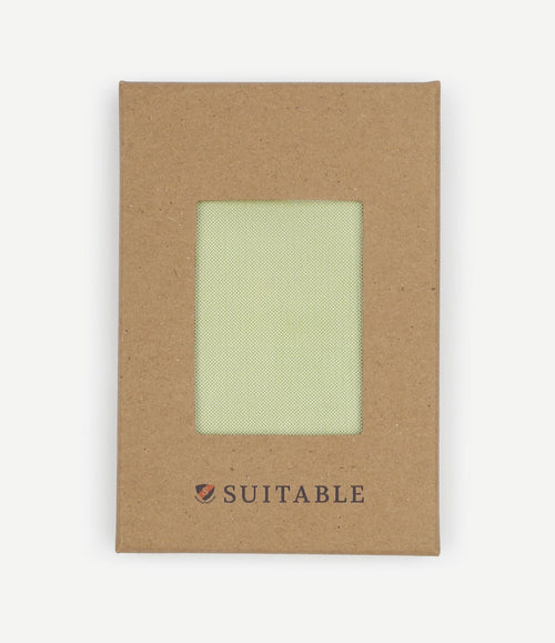 Zijde pochet lime groen
