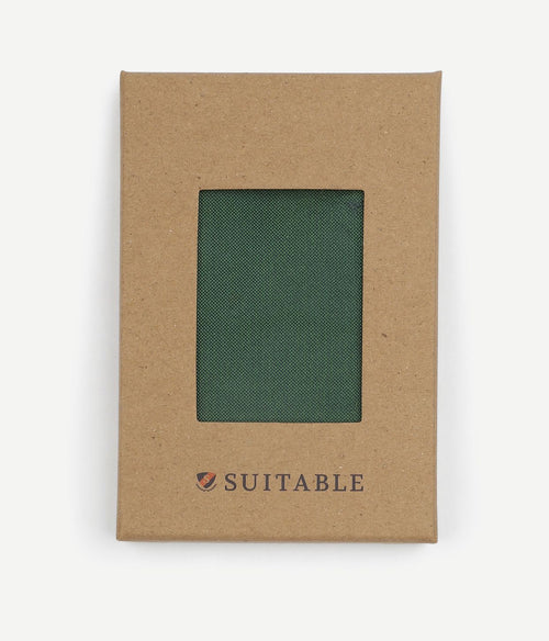 Suitable zijde pochet groen