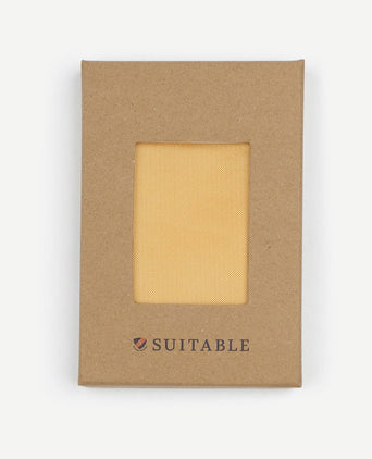 Suitable zijde pochet geel