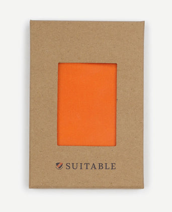 Zijde pochet oranje