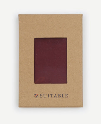 Suitable zijde pochet bordeaux