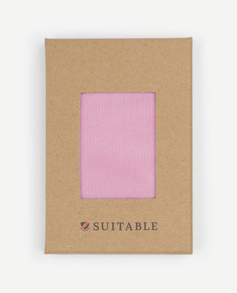 Suitable zijde pochet roze